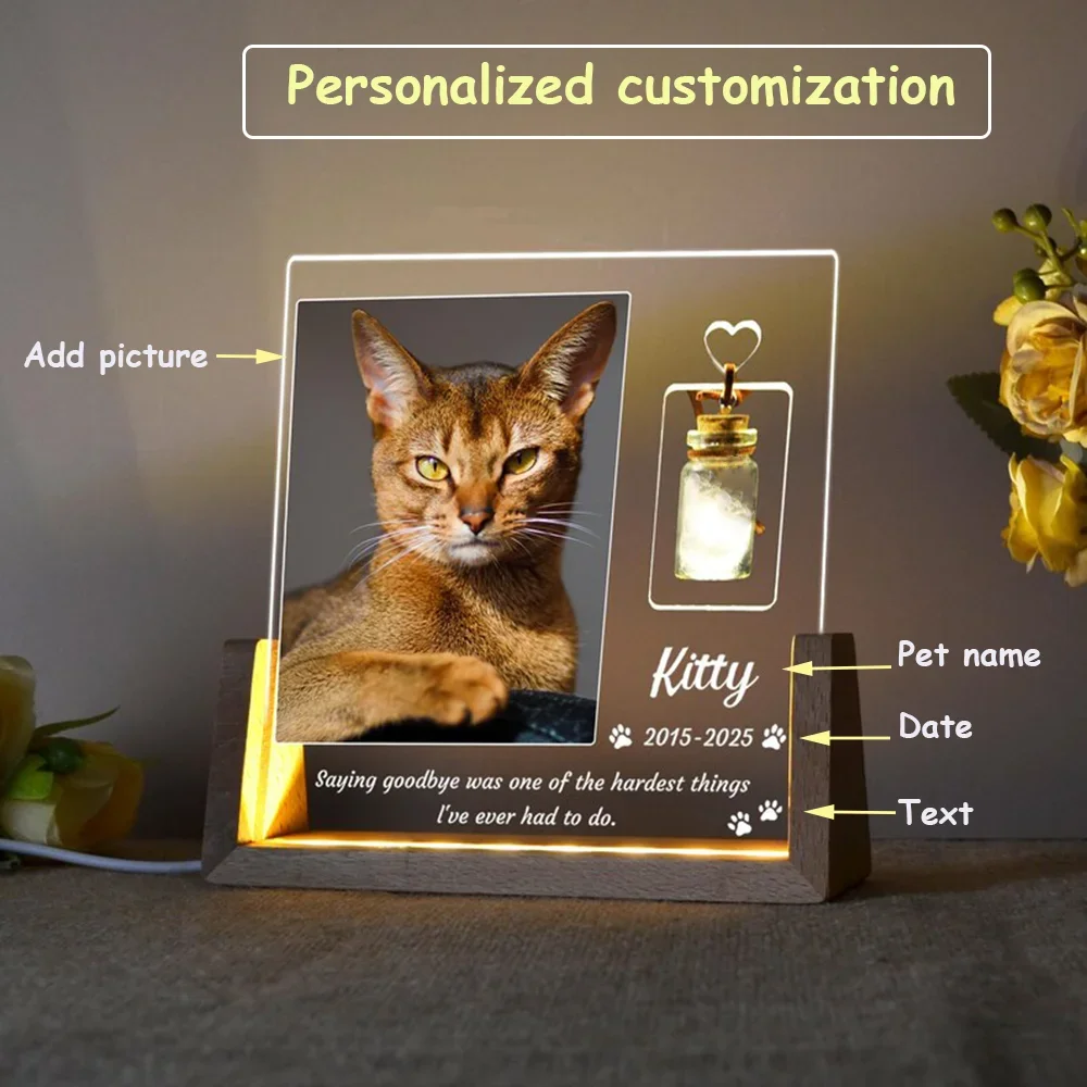Lighting Decor Photos - Custom Pet Memorial Night Light Personalized