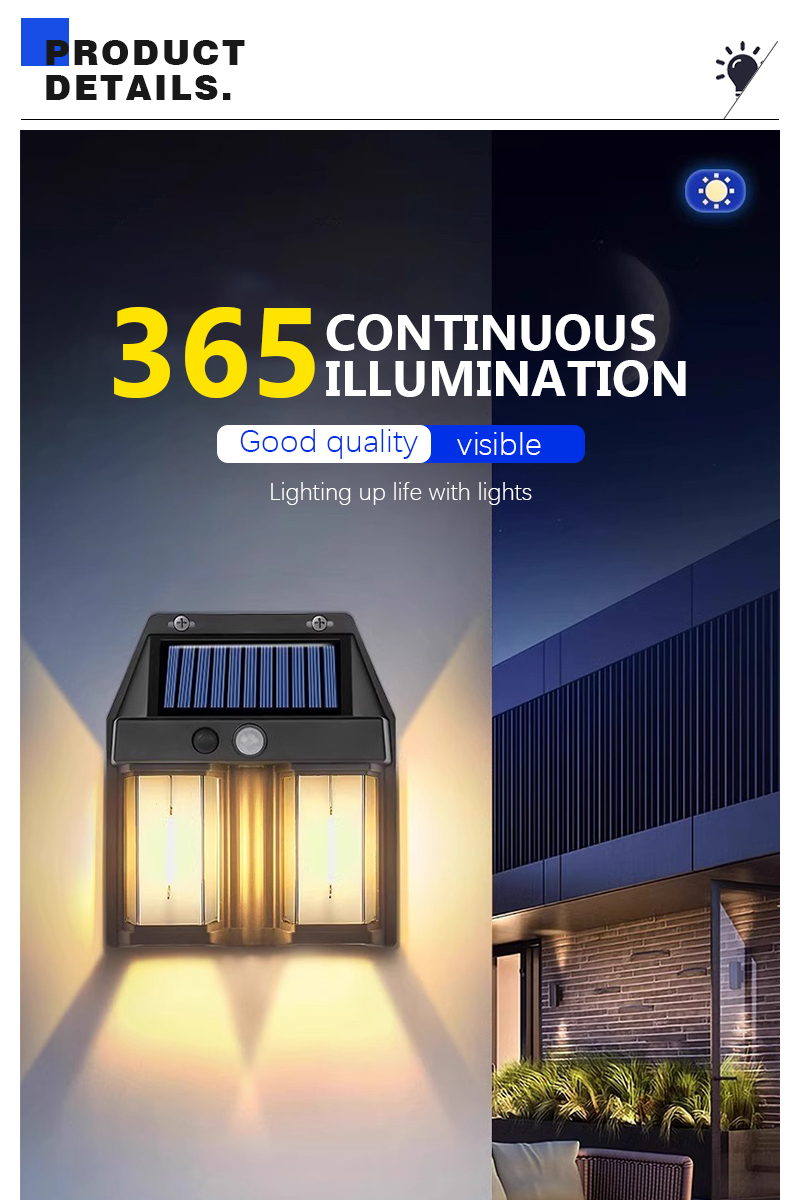 Garage Lighting Decor - Solar Tungsten LED Wall Lamp Outdoor