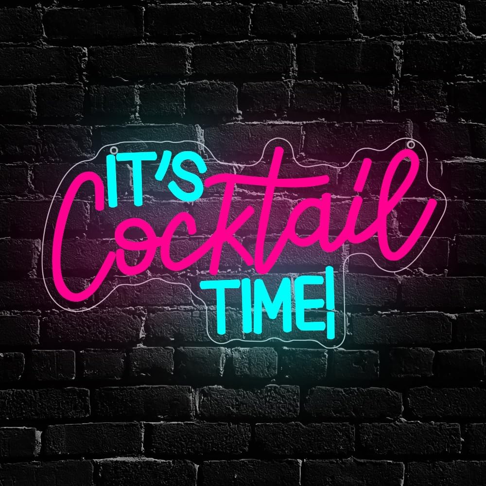 Led Lighting Wall Decor - Cocktails Neon Sign USB Powered LED