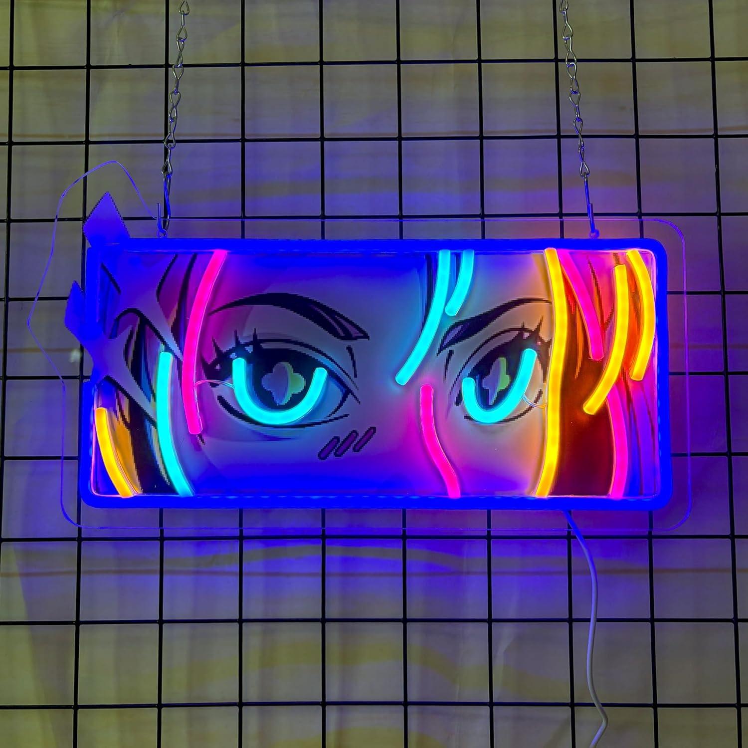 Led Lighting Wall Decor - Passionate Eyes Neon Sign USB Dimmable