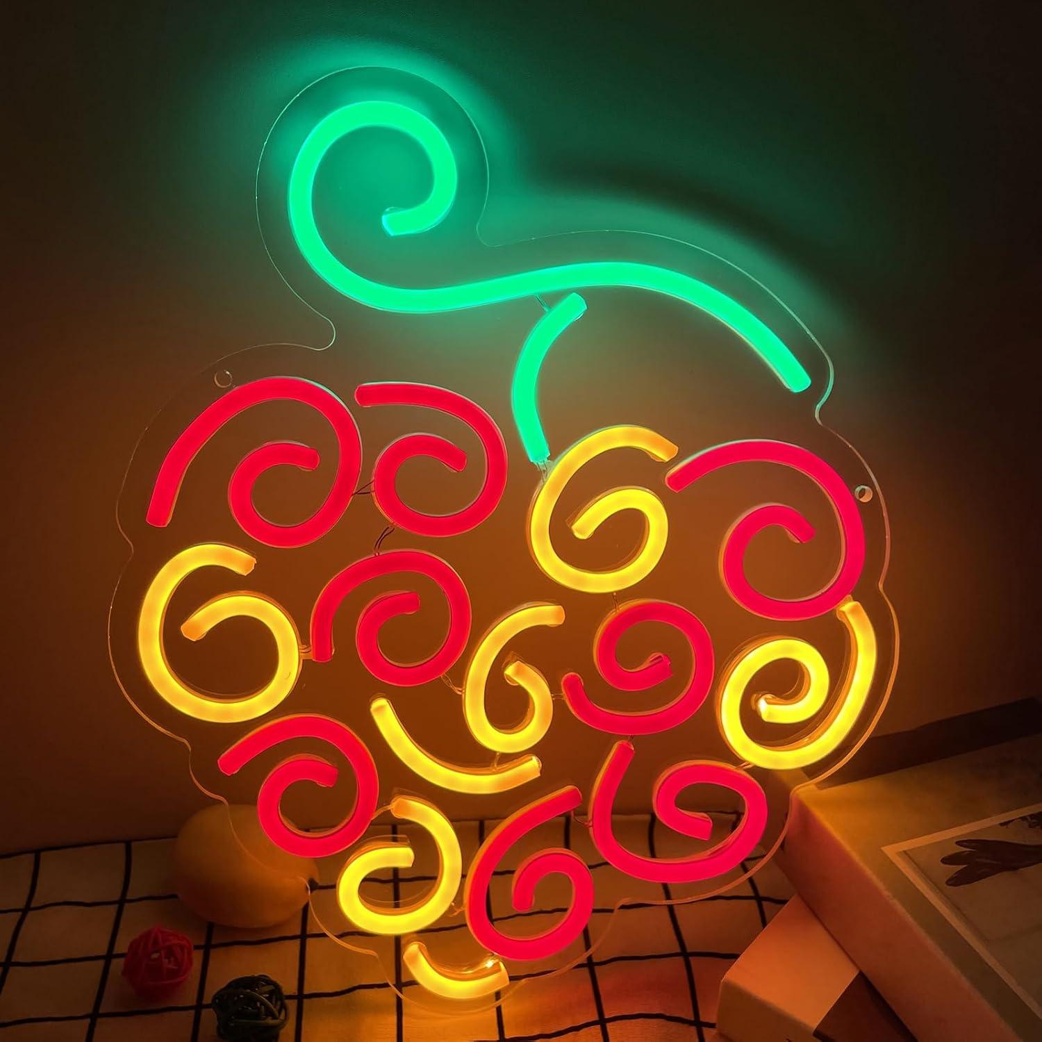Cyber Fruit Neon Sign USB Dimm - đánh giá và giá Led Lighting Wall Decor