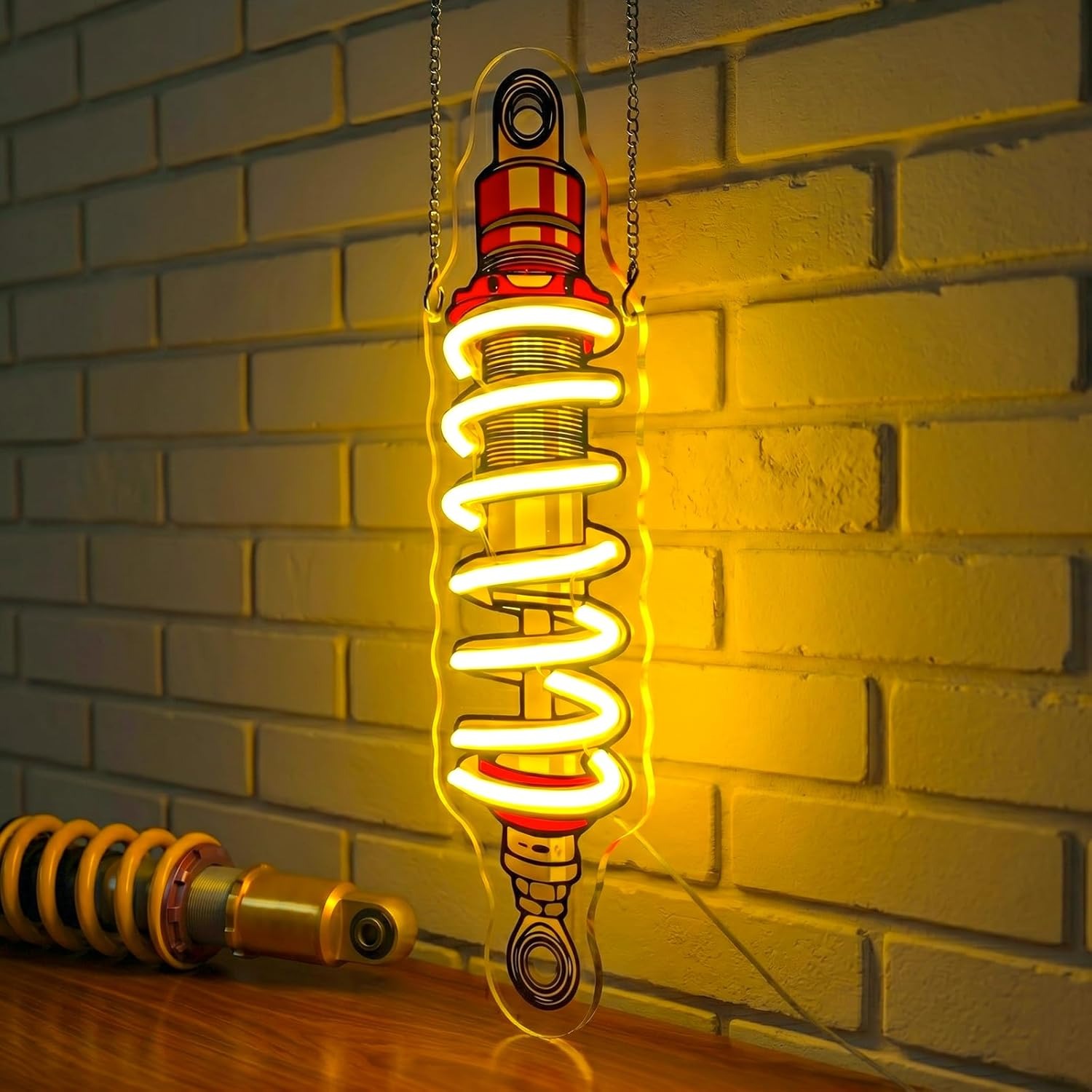 Shock Absorber LED Neon Light  - đánh giá và giá Garage Lighting Decor
