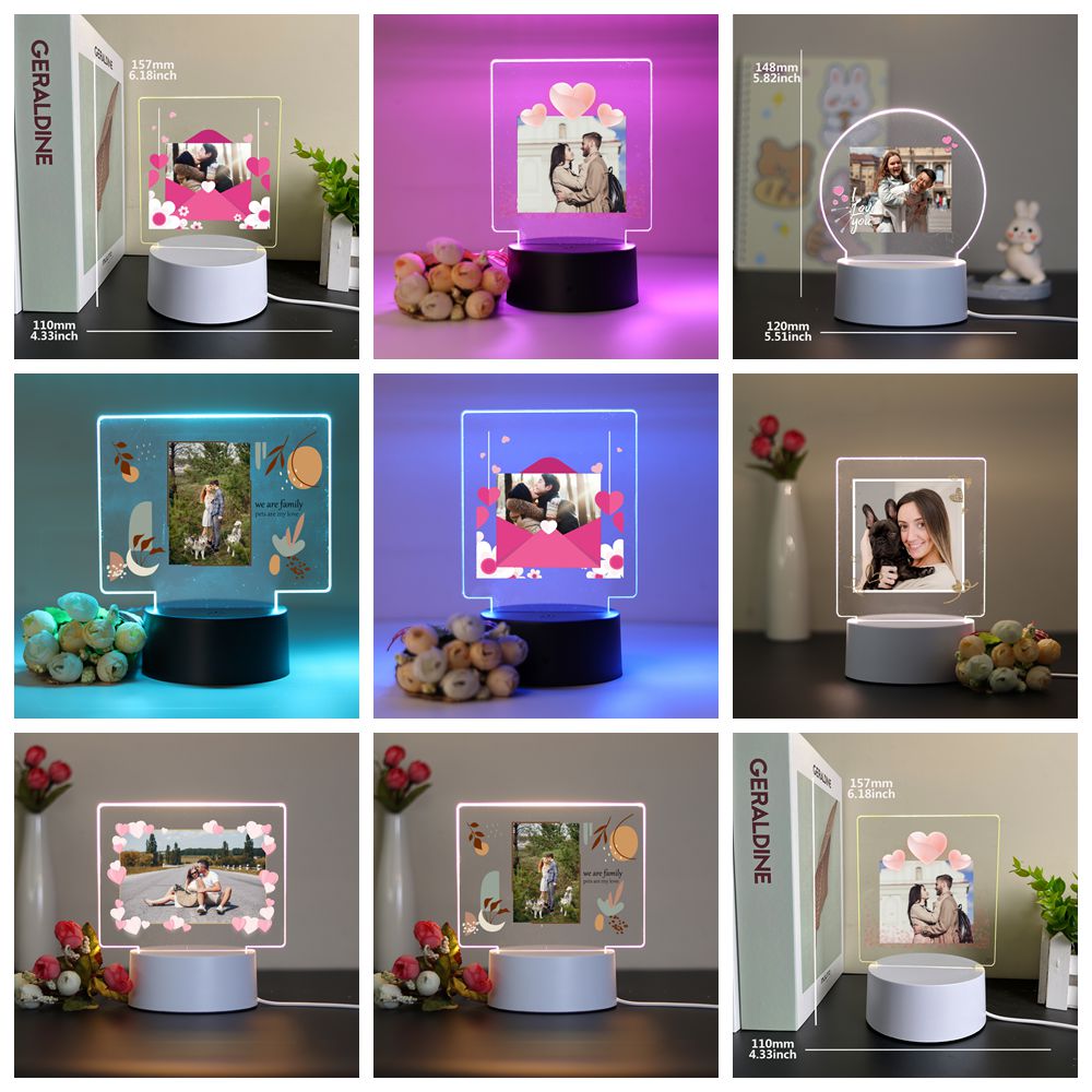 1 pc Personalize Custom Photo  - đánh giá và giá Lighting Decor Photos
