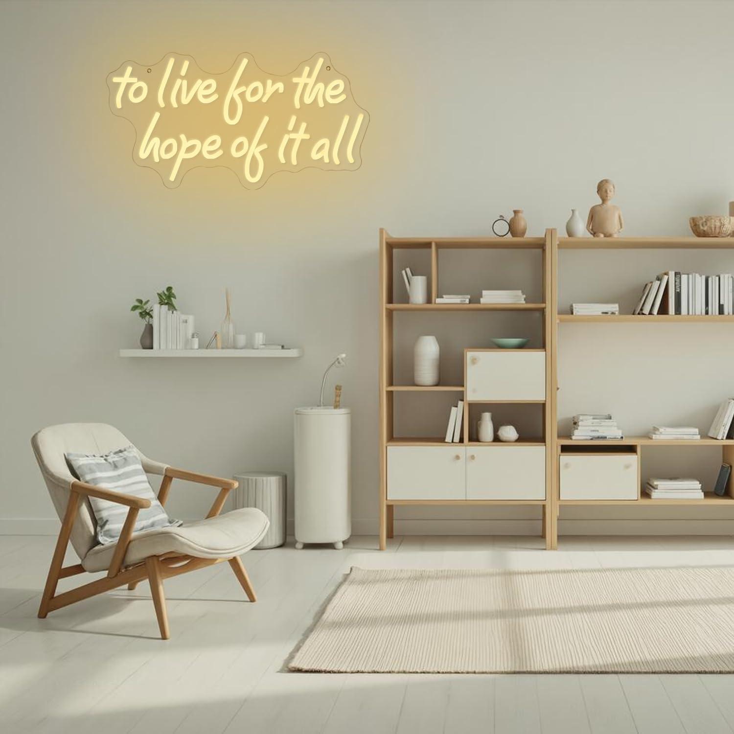 To Live For The Hope Of It All - đánh giá và giá Led Lighting Wall Decor
