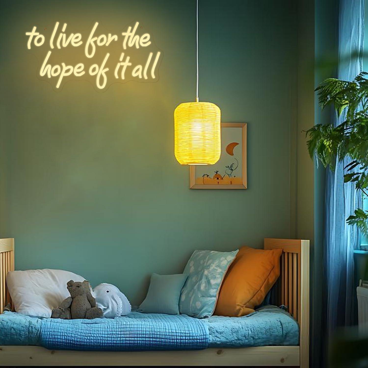To Live For The Hope Of It All - đánh giá và giá Led Lighting Wall Decor