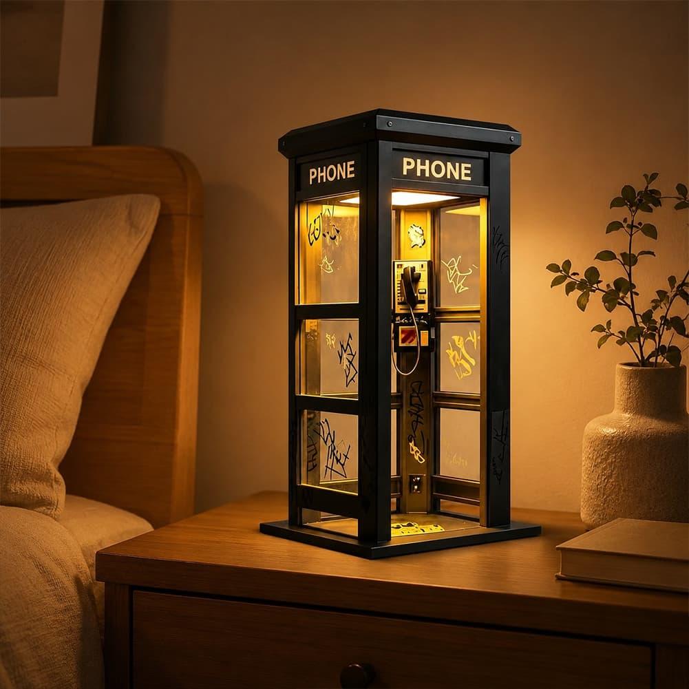 Retro Graffiti Phone Booth Tab - đánh giá và giá Lighting Decoration Ideas