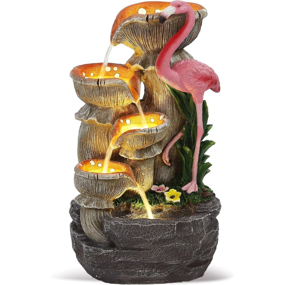 5 Tier Garden Waterfalls with  - đánh giá và giá Lighting Decor For House