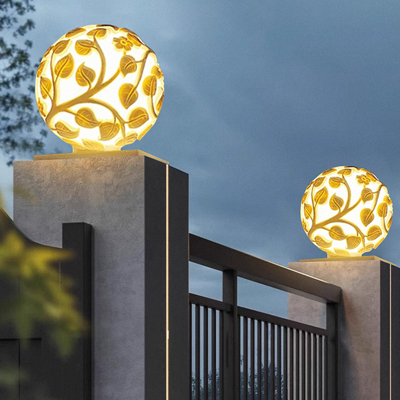 Outdoor column lights solar LE - đánh giá và giá Lighting Decor Outdoor