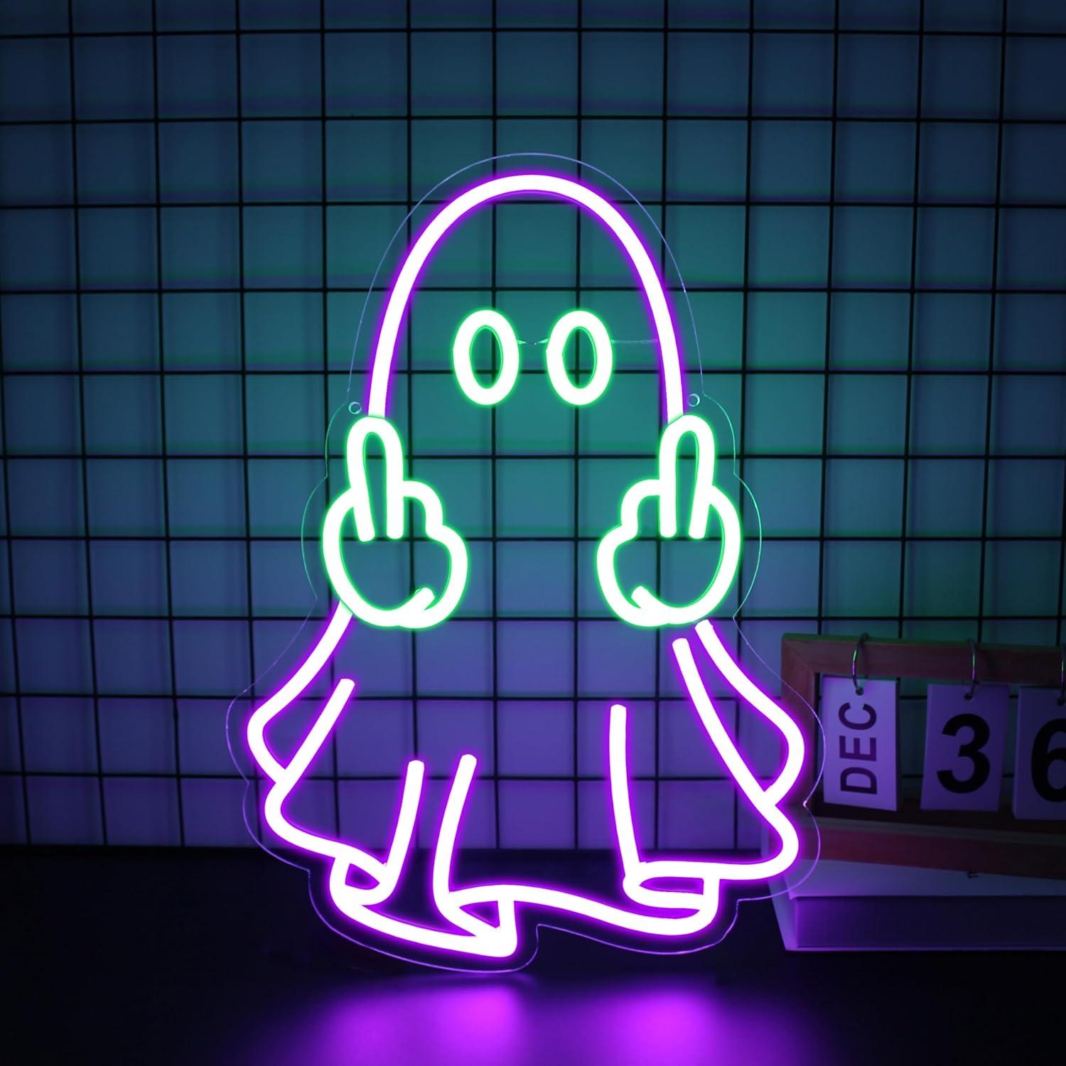 Ghost Neon Sign USB Powered LE - đánh giá và giá Led Lighting Wall Decor