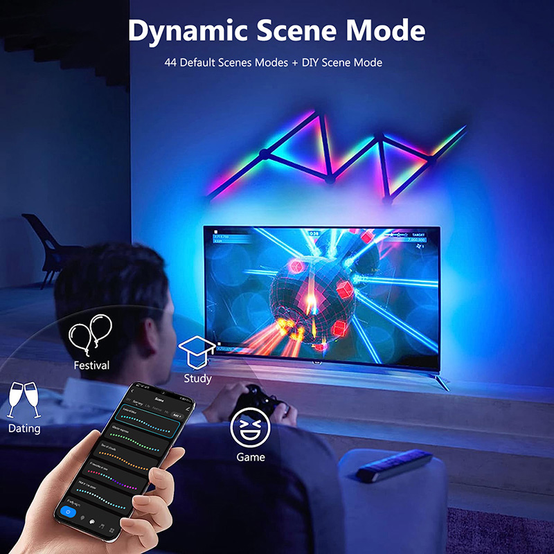 Smart RGB Wall Lamp, Bluetooth - đánh giá và giá Led Lighting Wall Decor