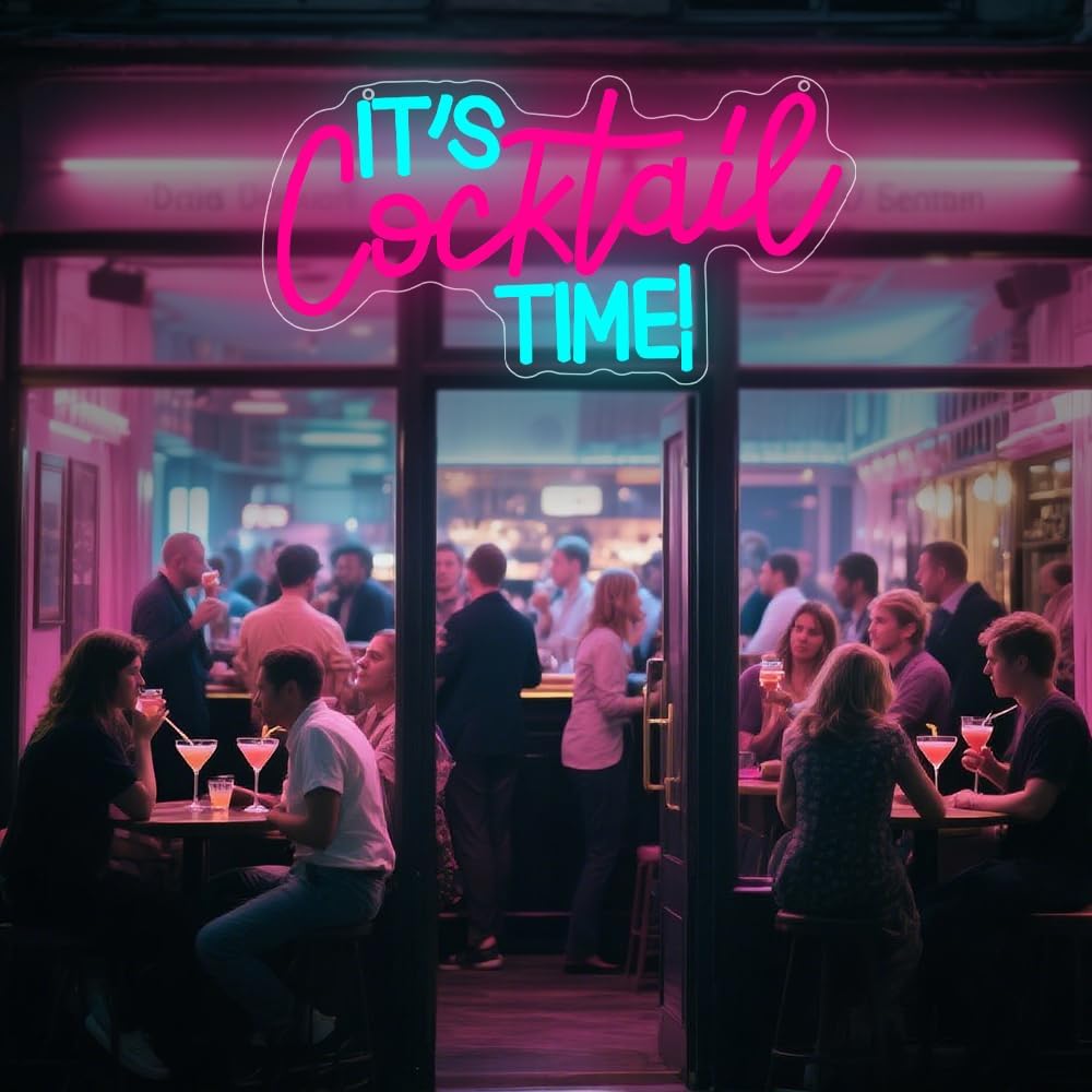 Cocktails Neon Sign USB Powere - đánh giá và giá Led Lighting Wall Decor