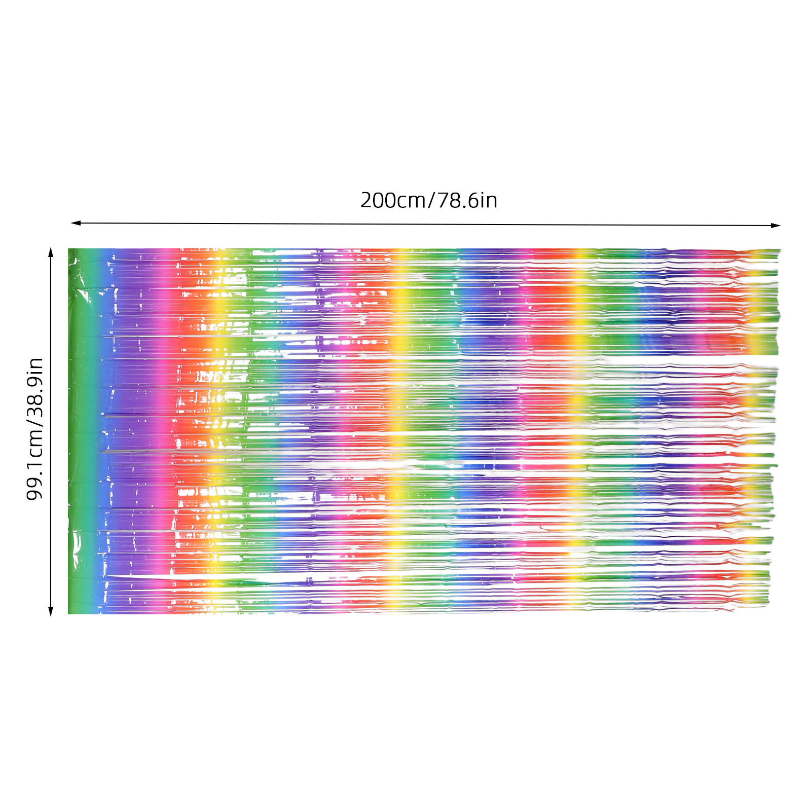 2Pcs Rainbow Foil Curtain Phot - đánh giá và giá Lighting Decor Photos