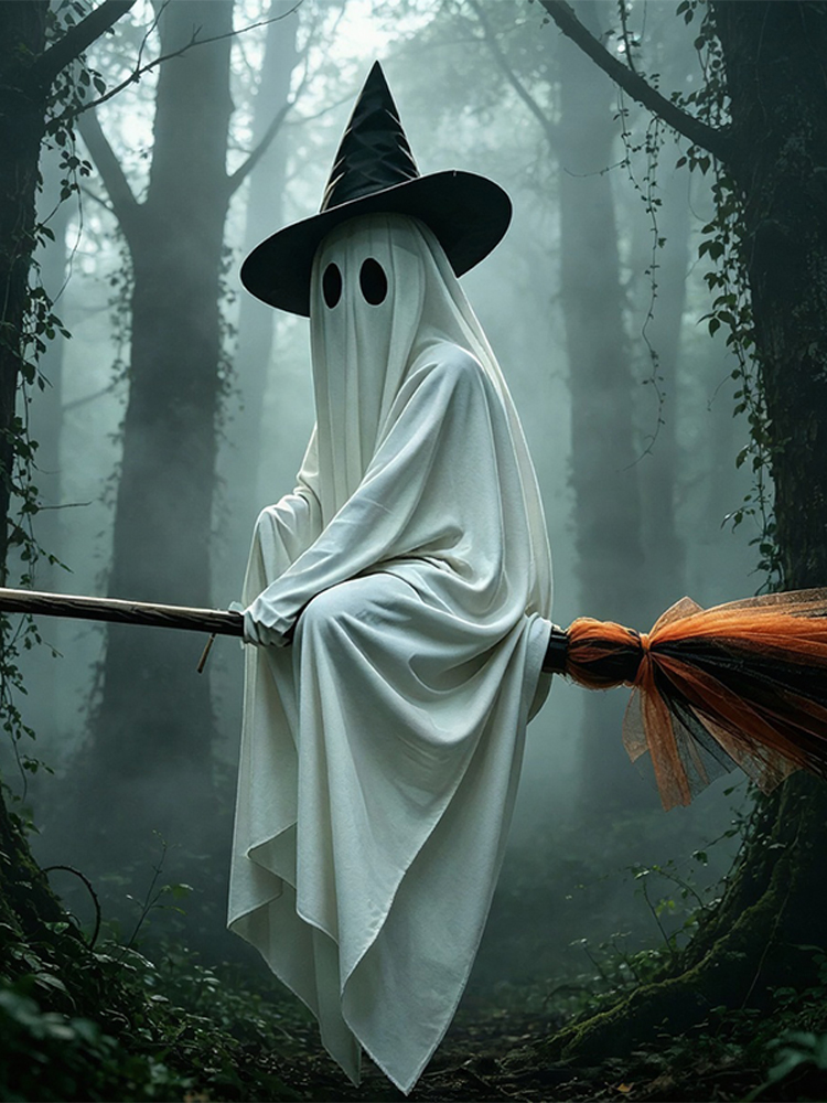 Halloween Flying Brooms And Gh - đánh giá và giá Lighting Decor For House