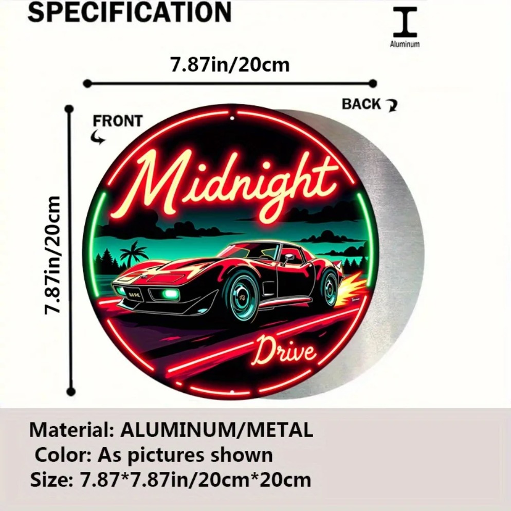 Vintage Neon Car Sign Midnight - đánh giá và giá Lighting Decoration Ideas