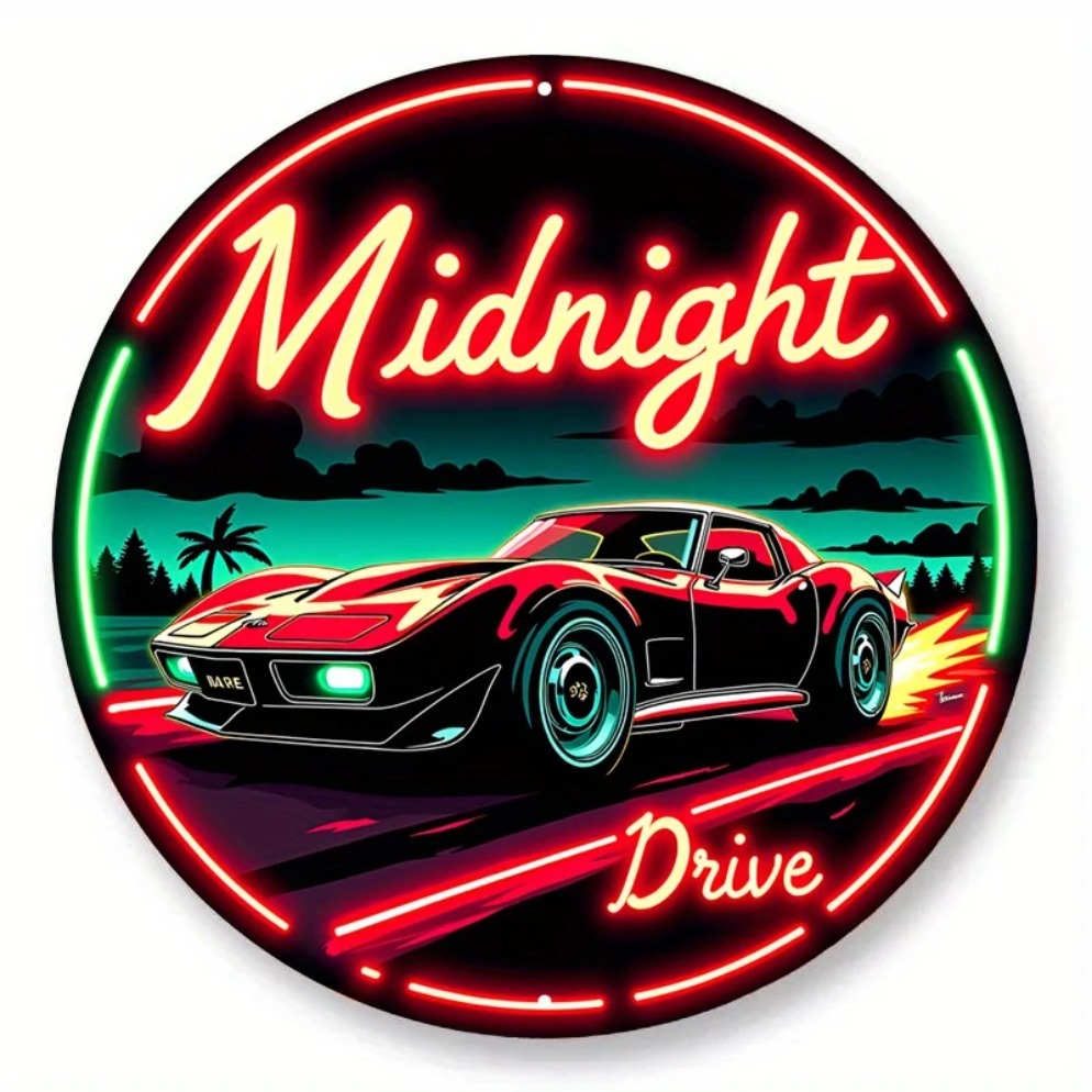 Vintage Neon Car Sign Midnight - đánh giá và giá Lighting Decoration Ideas