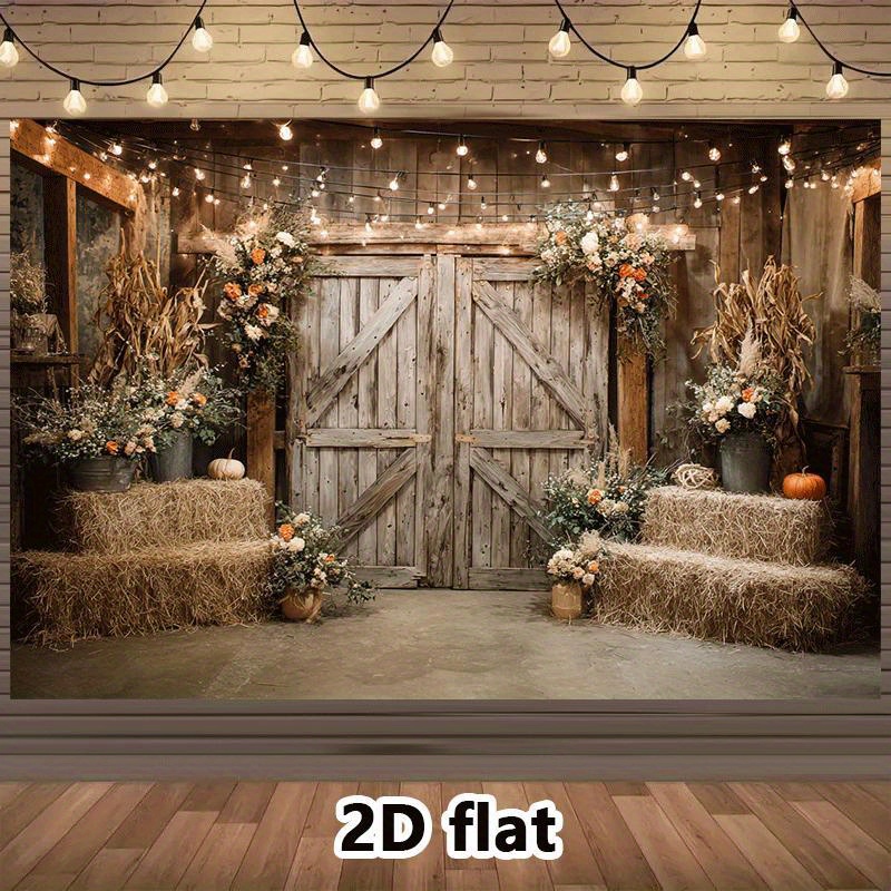 2D Flat, Rustic Barn Tapestry  - đánh giá và giá Lighting Decor Photos