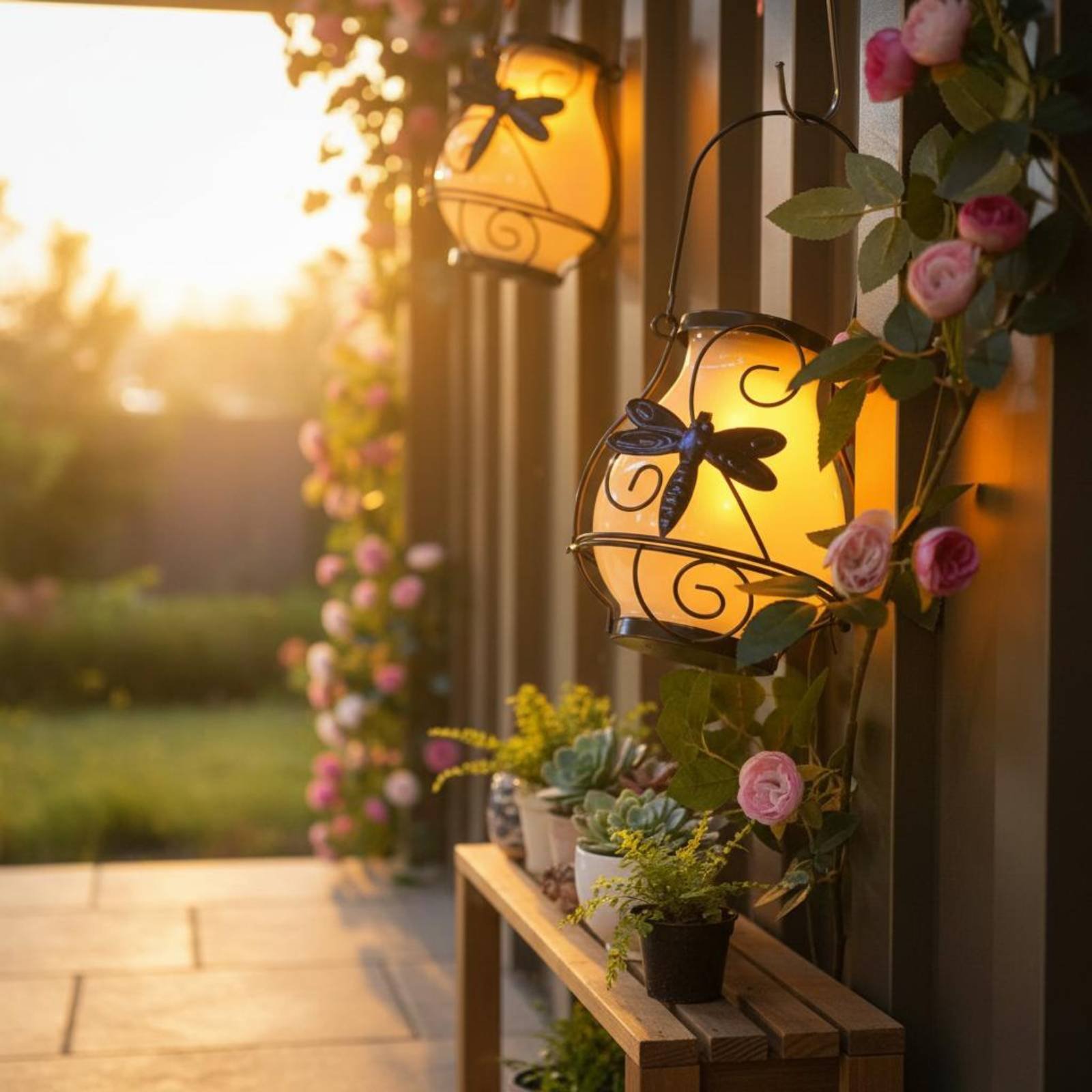 Solar Butterfly Lantern Waterp - đánh giá và giá Lighting Decor Outdoor
