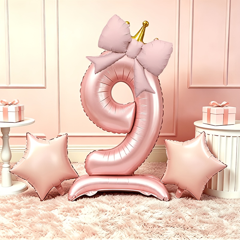 Light Luxury Pink 3D Balloons  - đánh giá và giá Lighting Decor Photos