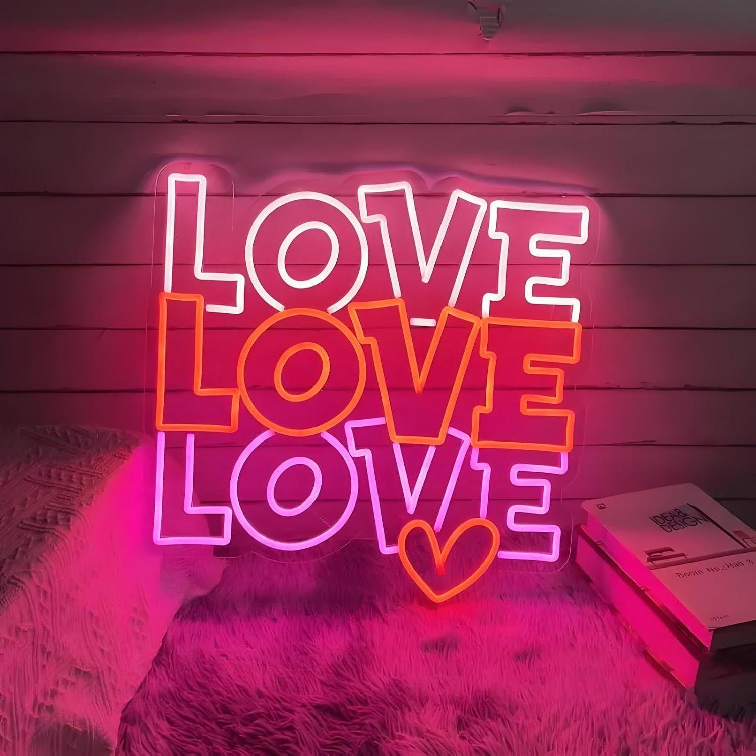Love Neon Sign USB Dimmable LE - đánh giá và giá Led Lighting Wall Decor