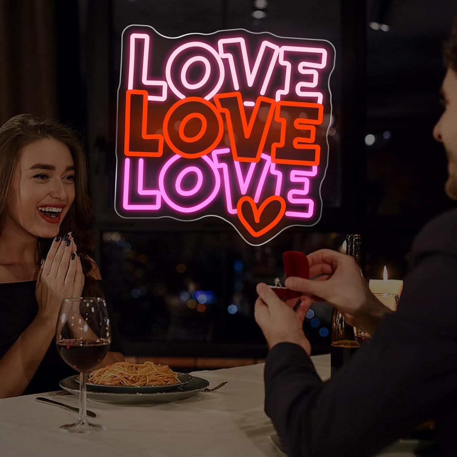 Love Neon Sign USB Dimmable LE - đánh giá và giá Led Lighting Wall Decor