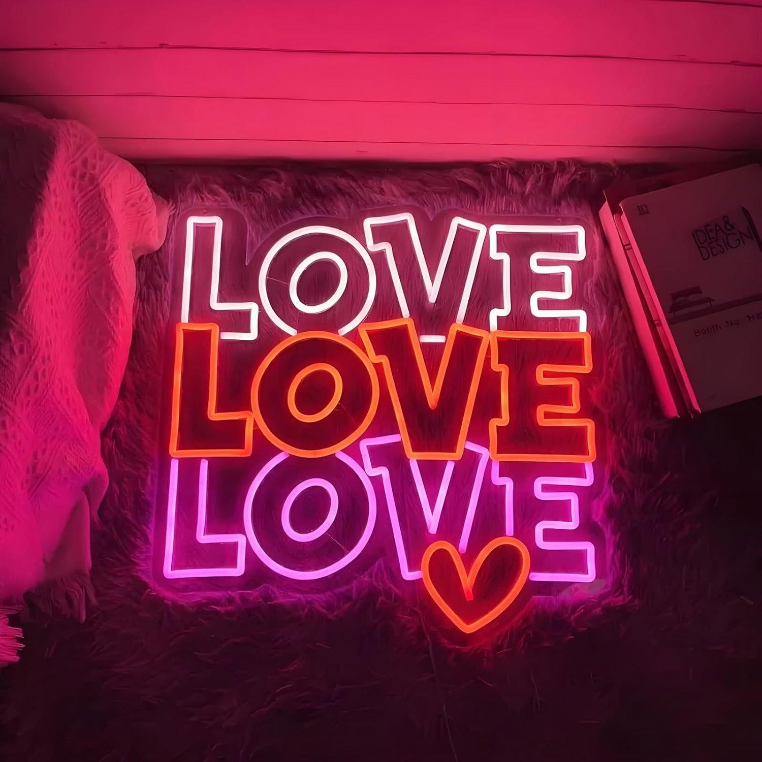 Love Neon Sign USB Dimmable LE - đánh giá và giá Led Lighting Wall Decor