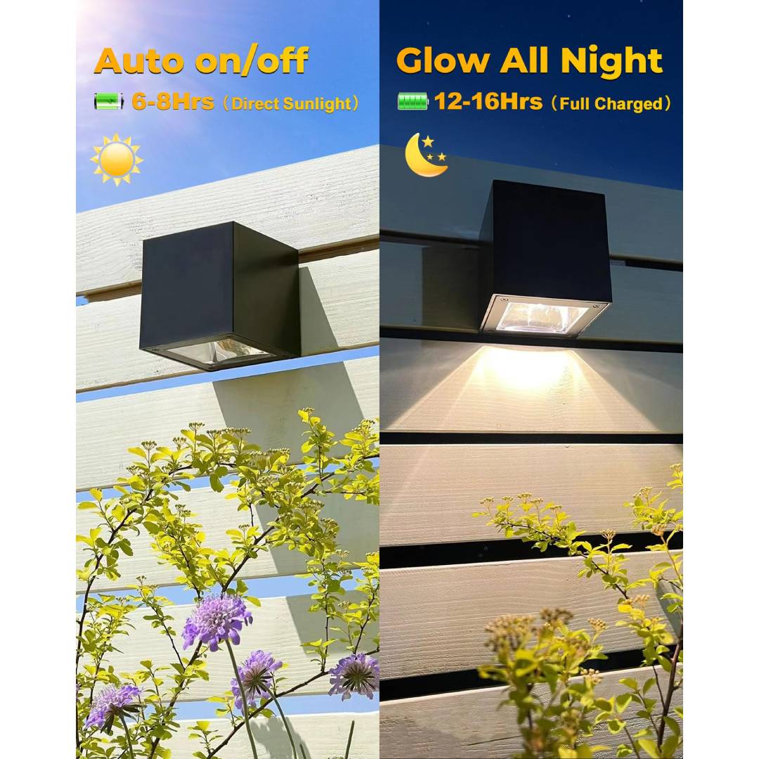 Outdoor Solar Wall Light Squar - đánh giá và giá Lighting Decor For House