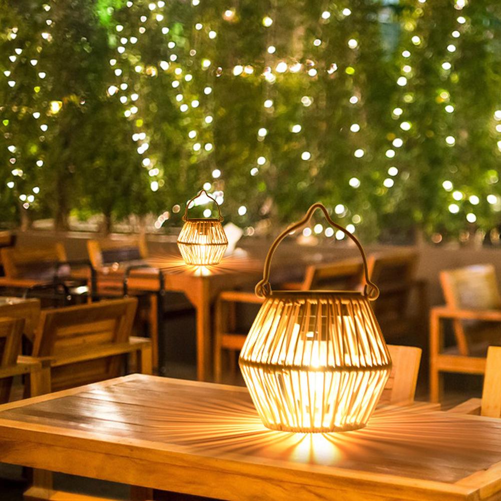 IP65 Waterproof Solar Rattan L - đánh giá và giá Lighting Decor Outdoor