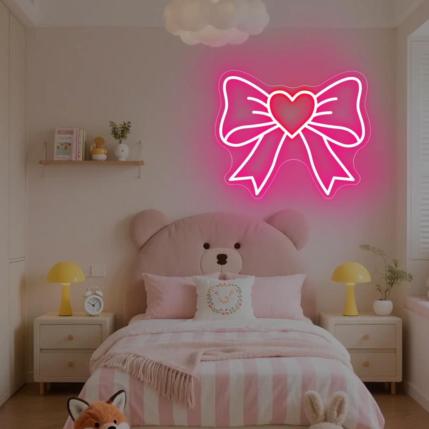 Bow Neon Signs USB Dimmable LE - đánh giá và giá Led Lighting Wall Decor
