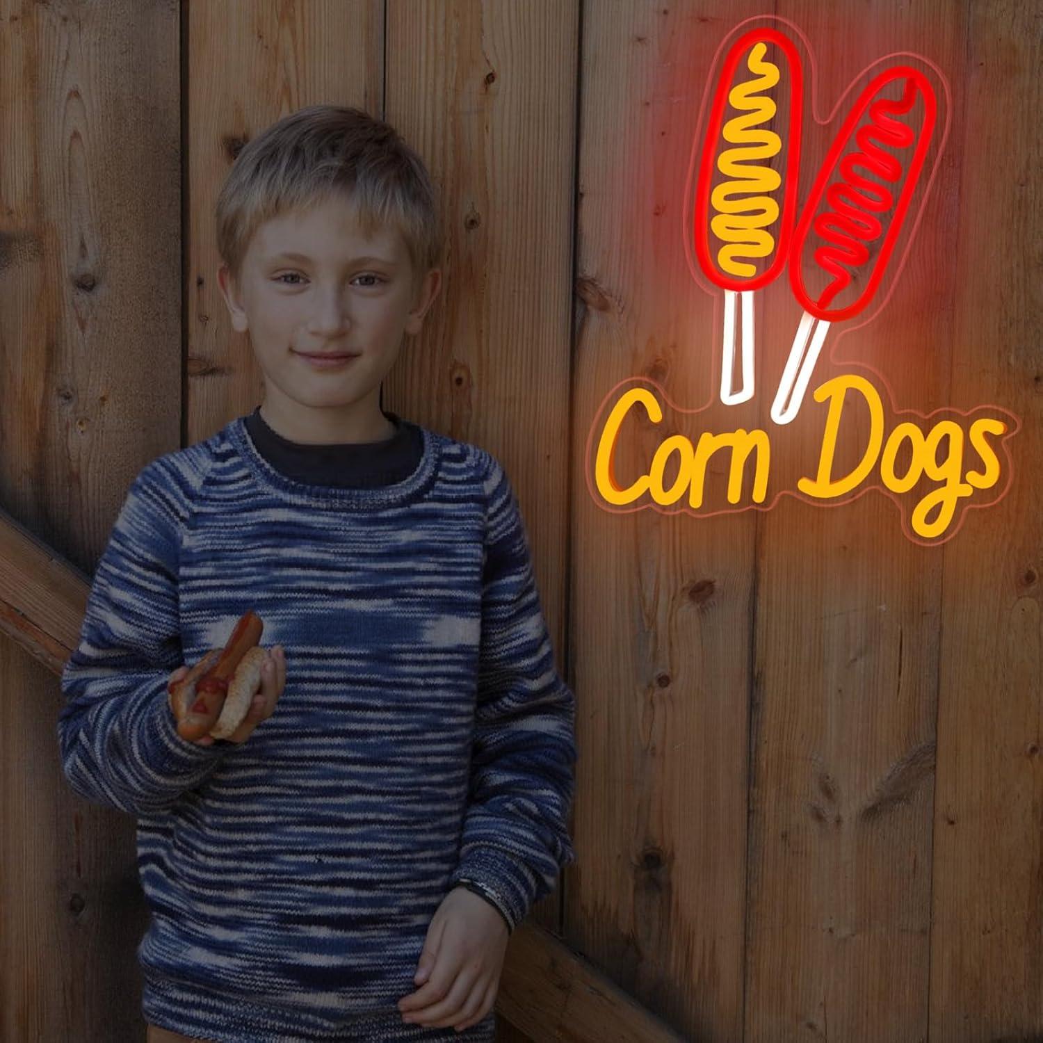 Corn Dog Neon Sign Snack USB D - đánh giá và giá Led Lighting Wall Decor