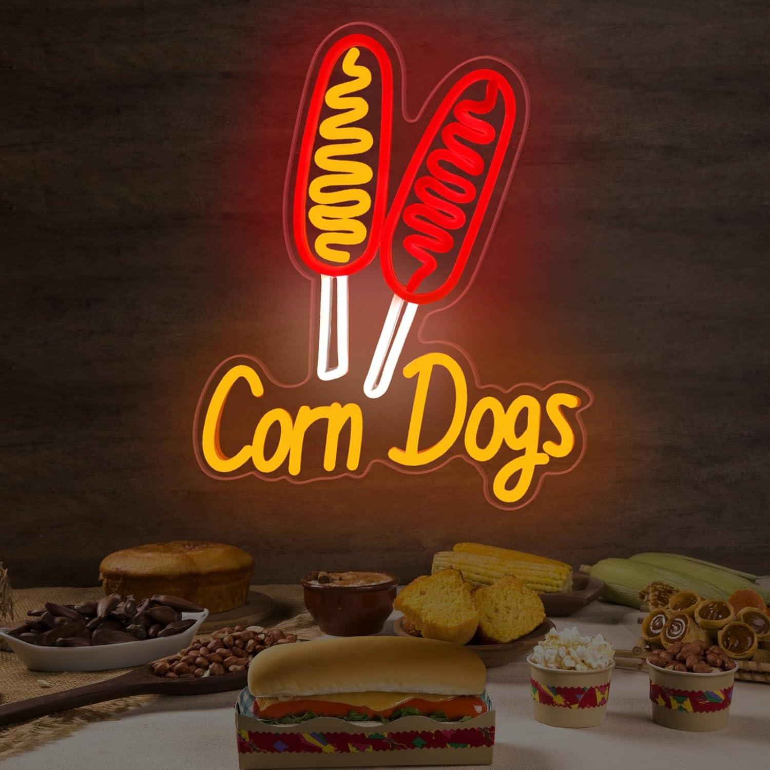 Corn Dog Neon Sign Snack USB D - đánh giá và giá Led Lighting Wall Decor