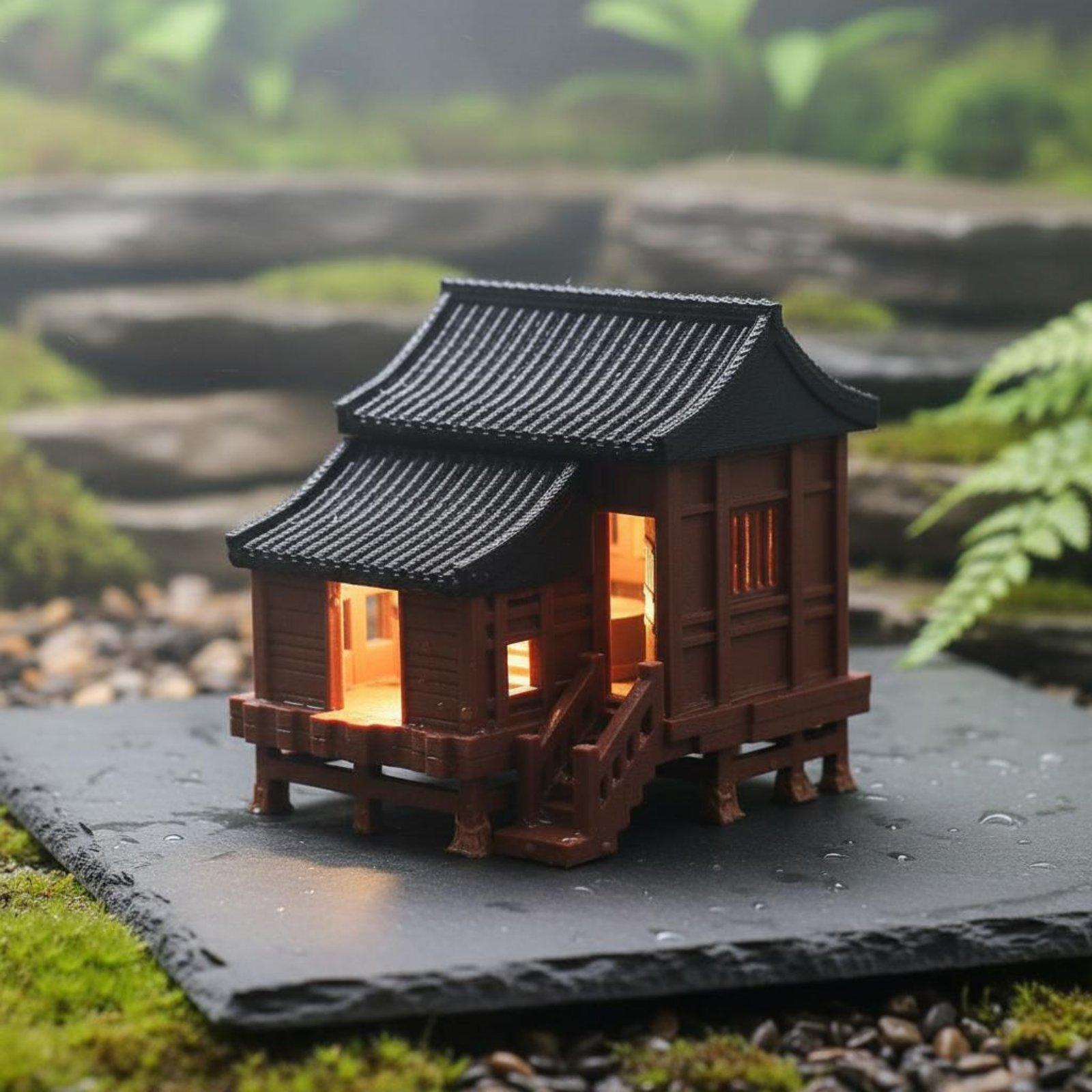 Micro Landscape House Ancient  - đánh giá và giá Lighting Decor For House