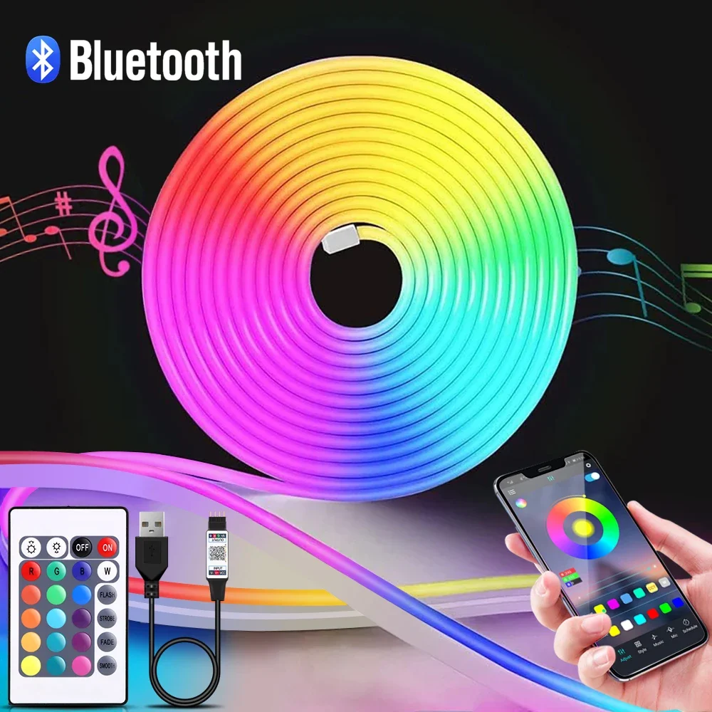 1-5m RGB LED Neon Strip Light  - đánh giá và giá Lighting Decoration Ideas
